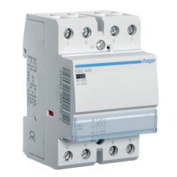 Contactor Monofásico Hager 40A 2Na 2NC 230V AC ESC442