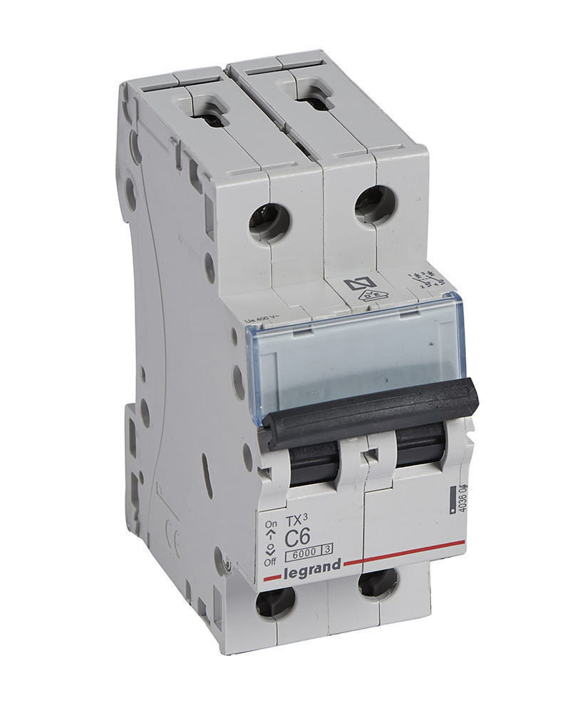 Interruptor Automático Magnetotérmico 6A 2P 6KA C Bipolar Legrand