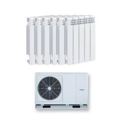 Kit Aerotermia con Radiadores de Agua 8kW Aquaris para vivienda 120m2