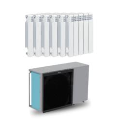 Kit Aerotermia con Radiadores Aluminio 12,5kW Daikin 130m2
