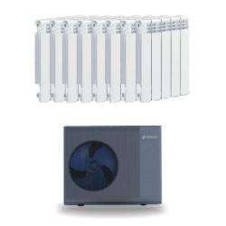 Kit Aerotermia Alta Temperatura con Radiadores 14kW Suneco para 200m2