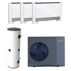 Kit Fancoil Aerotermia Alta Temperatura 8,4kW Suneco con depósito 50 litros