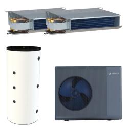Kit Fancoils Aerotermia Alta Temperatura 14kW Suneco con depósito 200L
