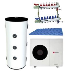 Kit Calefacción Suelo Radiante con Aerotermia para 100m2 con Genia Air Max 10.1kW Saunier Duval