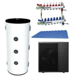 Kit Calefacción Aerotermia y Suelo radiante para 70m2 con Panasonic Aquarea High Performance R290 7kW
