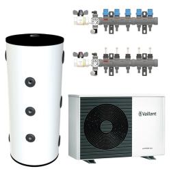 Kit Aerotermia Suelo Radiante para 82m2 Ferco con Bomba de Calor Vaillant 8kW