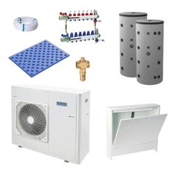 Kit Aerotermia con Suelo Radiante Domusa Dual Clima 9R 9kW R32 para 120m2
