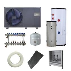 Kit Aerotermia con Suelo Radiante 4kW Midea M-Thermon A 4 R32 y ACS 180L para 70m2