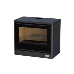 Estufa de Leña 12kW EST 1000 Negro con Turbina
