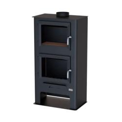 Estufa de Leña 9,2kW EST 200H negro con horno superior