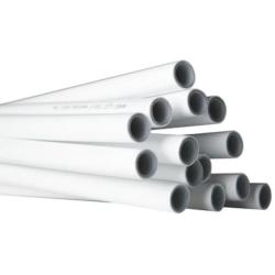 Tubo multicapa PERT-AL-PERT 25/2,5mm blanco para instalación interior 4m Pressman