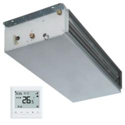 Fancoil Conductos tubos tomas a la izquierda UTX-Z1 140 con filtro de aire y termostato programable