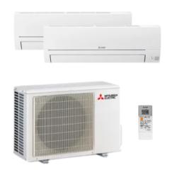 Aire Acondicionado Multisplit 2x1 4000W / 4300W Mitsubishi R-32 MXZ-HR2535E40VF