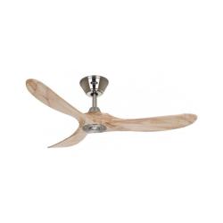 Ventilador de Techo sin Luz Silencioso 23W ECO Genuino Madera Maciza Natural