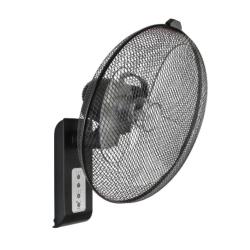 Ventilador de Pared Silencioso 50W Greyhound Negro con Mando a Distancia