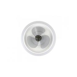 Ventilador de Techo Silencioso sin Aspas con Luz LED y Mando a Distancia 18,5W Noaton Dorado