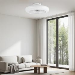 Ventilador de Techo Silencioso sin Aspas con Luz LED y Mando a Distancia 24W Noaton Polaris Blanco