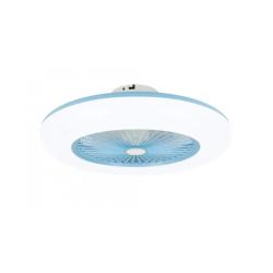 Ventilador de Techo sin Aspas Silencioso con Luz LED y Mando a Distancia 26W Callisto Azul