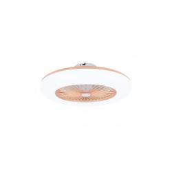 Ventilador de Techo sin Aspas Silencioso con Luz LED y Mando a Distancia 26W Callisto Rosa