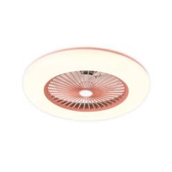 Ventilador de Techo sin Aspas Silencioso con Luz LED y Mando a Distancia 26W Callisto Rosa