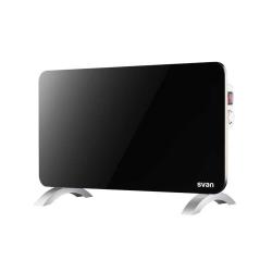 Radiador Eléctrico Portátil Plano Negro 1000W Svan