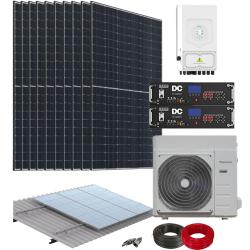 Kit Aerotermia con Placas Solares 8kW Deye con Bomba de Calor 6kW Thermor con material de instalación