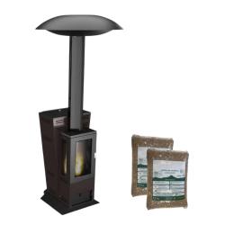 Kit Estufa de Exterior 15kW Hot Spot con 30 kg de Pellets