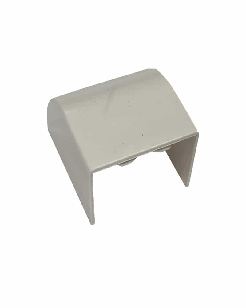 Canaleta para Cables Blanca Tapa Final 40x40
