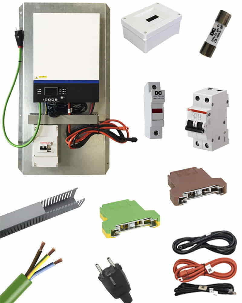 Inversor Cargador Voltronic VMIII 5000W 48V Litio Tensite LV premontado con protecciones