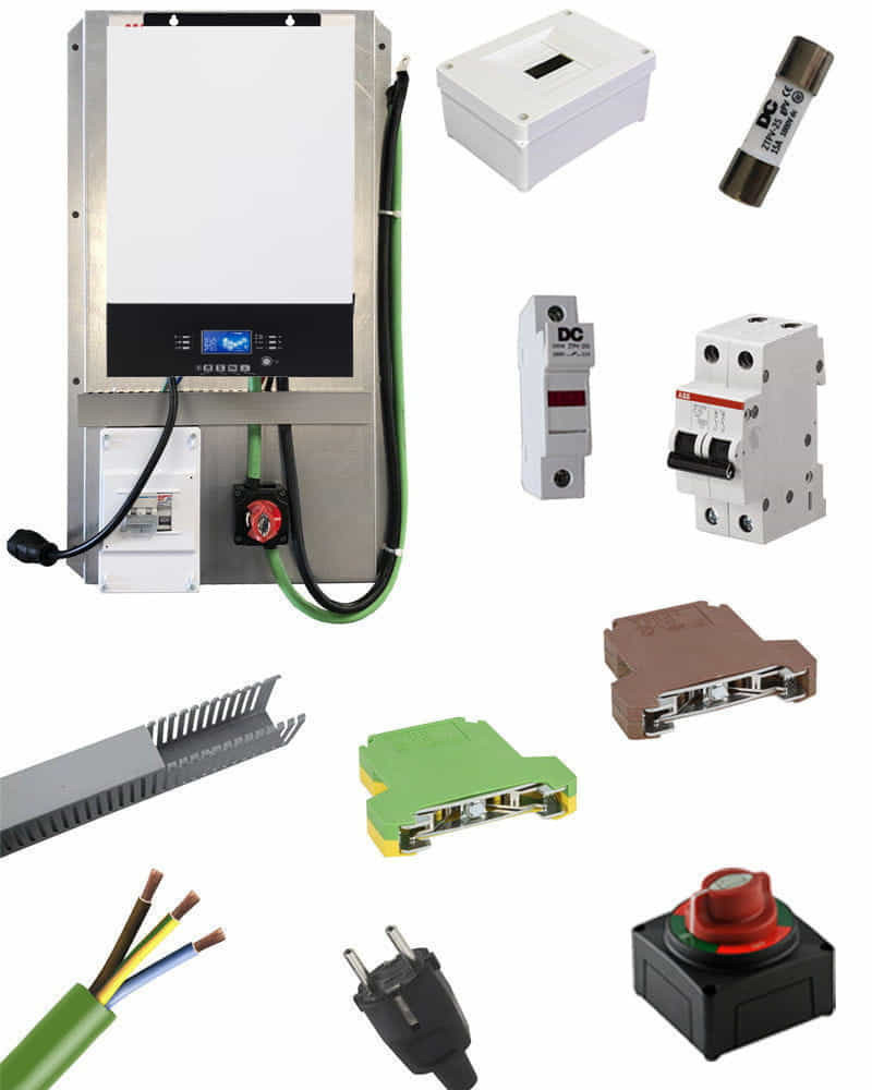 Inversor Cargador Voltronic King 5000W 48V premontado con protecciones