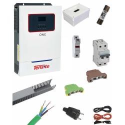 Inversor Cargador 5500W 48V Tensite One Litio Tensite LV premontado con protecciones