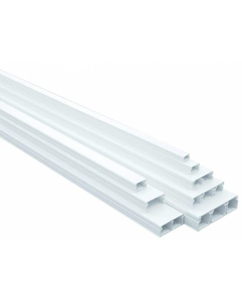 Canaleta para Cables Blanca + Tapa y Ángulos 40x40 3mt