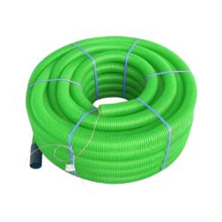 Tubo Corrugado Exterior Verde PVC DN90 50m (1 rollo)