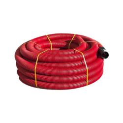 Tubo Corrugado para Enterrar 63mm 100m (1 rollo) Rojo